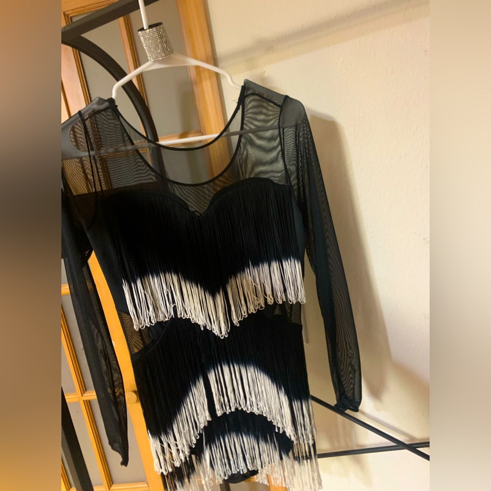 2022 Black and white Jazz leotard, Revolution Dance wear.